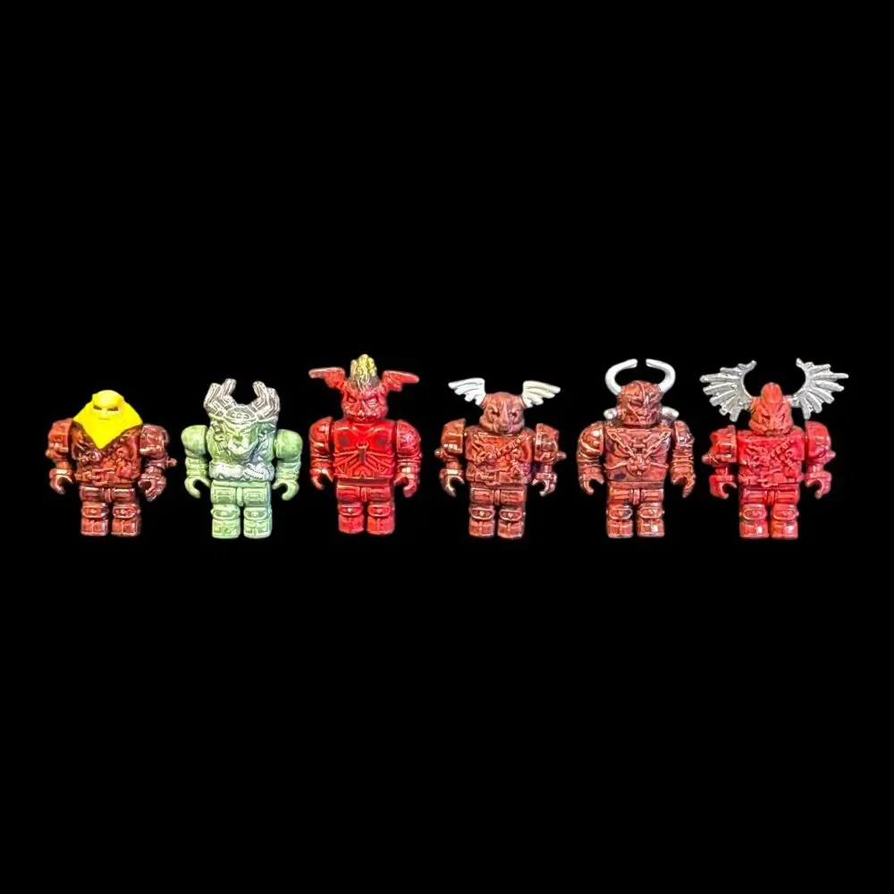 Mega Bloks Dragons Universe Krystal Wars Mini Figure Lot Of 6